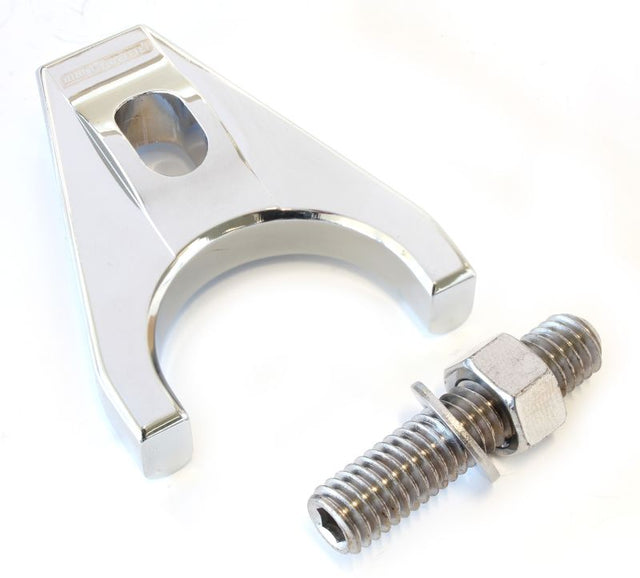 Billet Distributor Hold Down Chrome Clamp Suits Holden V8 AF64-2038C - Aeroflow
