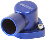 Billet Thermostat Housing Blue Ford 351C 90 Deg Cleveland Swivel AF64-2039 - Aeroflow