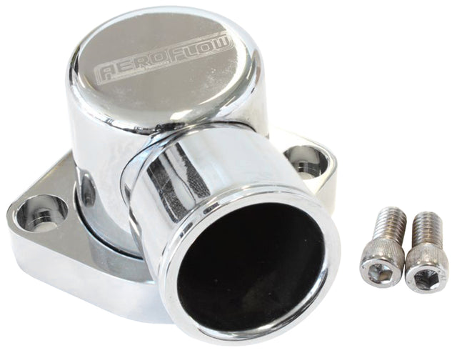 Billet Thermostat Housing Chroford 351C 90 Deg Cleveland Swivel AF64-2039C - Aeroflow