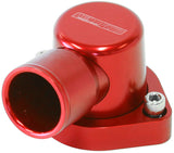 Billet Thermostat Housing Red Ford 351C 90 Deg Cleveland Swivel AF64-2039R - Aeroflow