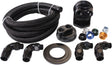 Billet Oil Filter Remote Mountkit Single Filter Kit -10 Hose AF64-2042 - Aeroflow