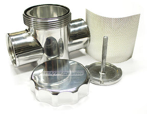 Polished Radiator Filter Polished Fit To Radiator Hose Hoses 64-2043P AF64-2043P - Aeroflow