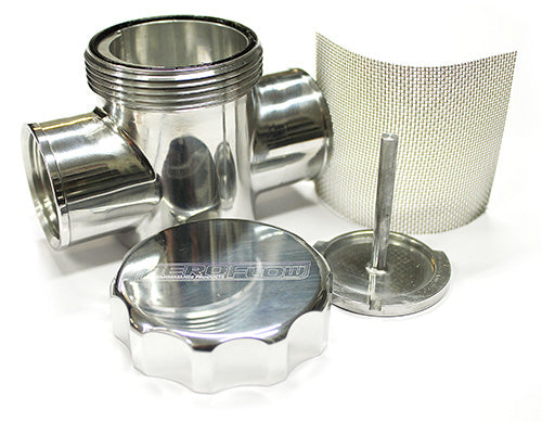 Polished Radiator Filter Polished Fit To Radiator Hose Hoses 64-2043P AF64-2043P - Aeroflow