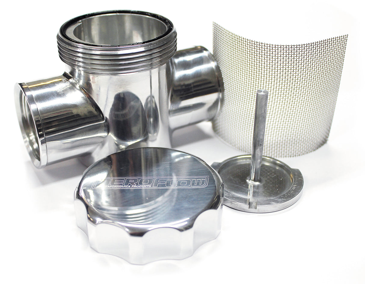 Polished Radiator Filter Polished Fit To Radiator Hose Hoses 64-2043P AF64-2043P - Aeroflow