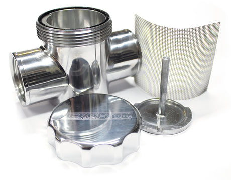 Polished Radiator Filter Polished Fit To Radiator Hose Hoses 64-2043P AF64-2043P - Aeroflow