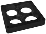 Velocity Spacer 4500 1" Thick Black Bolt On Horsepower Dom AF64-2045BLK - Aeroflow