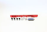 Fuel Rail Kit Suit Toyota 2JZSUITS 14mm Injectors Red AF64-2059R - Aeroflow
