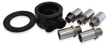 Billet Sandwich Adapter Black Universal -8 ORB Ports AF64-2060 - Aeroflow