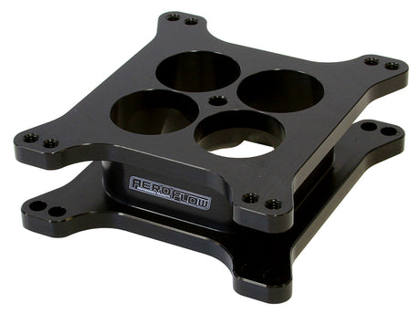 Velocity Carb Spacer 2" 4150 Bolt On Horsepower Square Bore AF64-2071BLK - Aeroflow