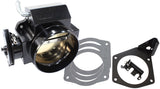 GM LS 95mm Throttle Body Black Uses Std Idle & TPS AF64-2072BLK - Aeroflow