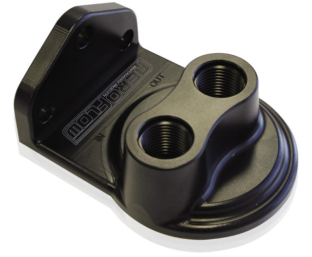 Remote Filter Head Top Entry -8 ORB Ports 3/4" Filter Threa AF64-2075 - Aeroflow