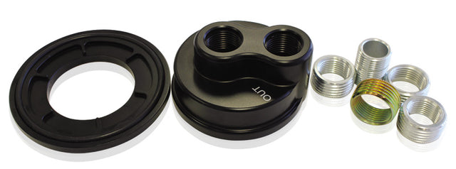 Billet Remote Block Adapter. Suit 2-1/2"- 3-1/4 Filter. Uni AF64-2076 - Aeroflow