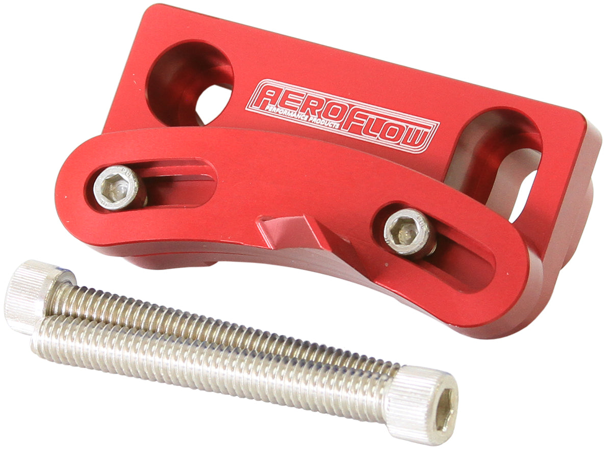 SB Ford 302W 351W 10 O'Clock Timing Tab Pointer Red AF64-2079R - Aeroflow