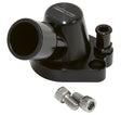 Billet Thermostat Housing Blacholden V8 Heater 90 Deg SWIVEL253 308 AF64-2091 Blk AF64-2091BLK - Aeroflow