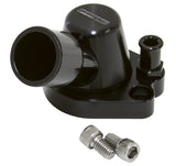 Billet Thermostat Housing Blacholden V8 Heater 90 Deg SWIVEL253 308 AF64-2091 Blk AF64-2091BLK - Aeroflow