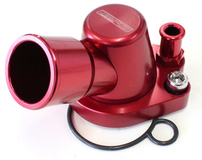 Billet Thermostat Housing Red Holden V8 Heater 90 Deg SWIVEL253 308 AF64-2091R - Aeroflow