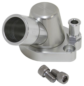 Billet Thermostat Housing Silvholden V8 Heater 90 Deg SWIVEL253 308 AF64-2091S - Aeroflow