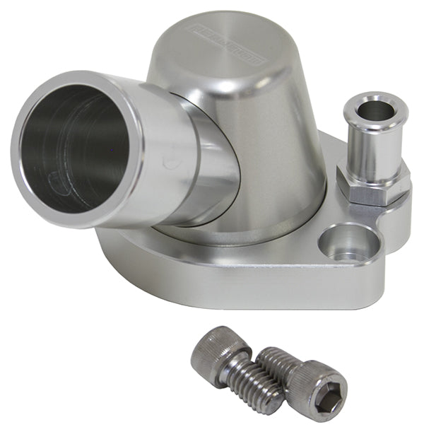 Billet Thermostat Housing Silvholden V8 Heater 90 Deg SWIVEL253 308 AF64-2091S - Aeroflow