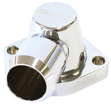 Billet Thermostat Housing Chrome GM LS1 LS2 90 Deg Swivel AF64-2092C - Aeroflow