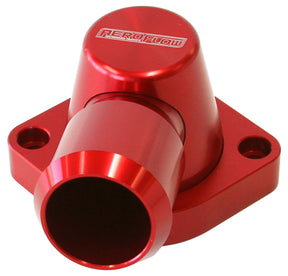Billet Thermostat Housing Red GM LS1 LS2 90 Deg Swivel AF64-2092R - Aeroflow