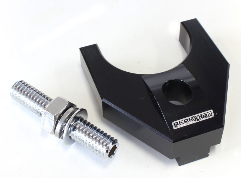 Billet Distributor Hold Down Black Large V2 Windsor & 351C AF64-2093BLK - Aeroflow
