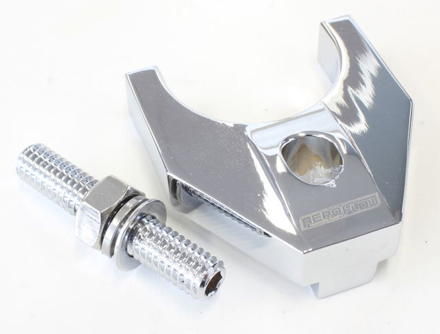 Billet Distributor Hold Down Chrome Large V2 Windsor & 351C AF64-2093C - Aeroflow
