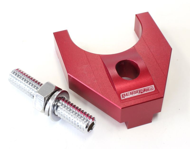 Billet Distributor Hold Down Red Large V2 Windsor & 351C AF64-2093R - Aeroflow
