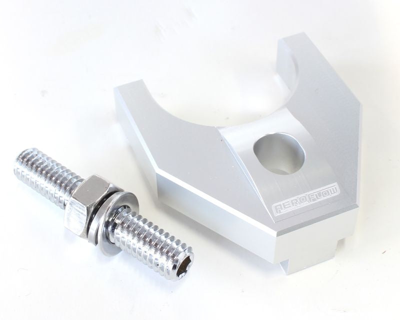 Billet Distributor Hold Down Silver Large V2 Windsor & 351C AF64-2093S - Aeroflow