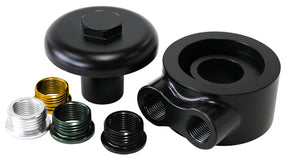 Billet Sandwich Adapt Universalow Profile Design -8ORB AF64-2098 - Aeroflow