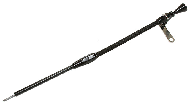 SB Chev Engine Dipstick Late Model Drivers Side Black AF64-2109BLK - Aeroflow