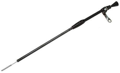 302C 351C Clev Engine Dipstickbillet Handle S/S Braided Tube AF64-2112BLK - Aeroflow