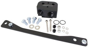 LS Oil Cooler Adapter -8ORB Front Sump VT VX VY VZ AF64-2114BLK - Aeroflow