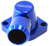 Billet Thermostat Housing Blue GM LS3 LSA 90 Deg Swivel AF64-2115 - Aeroflow
