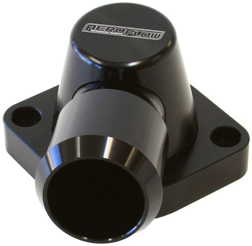 Billet Thermostat Housing Blacgm LS3 LSA 90 Deg Swivel AF64-2115BLK - Aeroflow