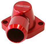 Billet Thermostat Housing Red GM LS3 LSA 90 Deg Swivel AF64-2115R - Aeroflow