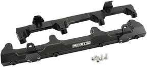 GM LSA Supercharged Fuel Rail -8ORB Inlets / Outlets Billet AF64-2124BLK - Aeroflow