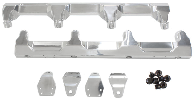 GM LSA Supercharged Fuel Rail -8ORB Inlets / Outlets Billet AF64-2124P - Aeroflow