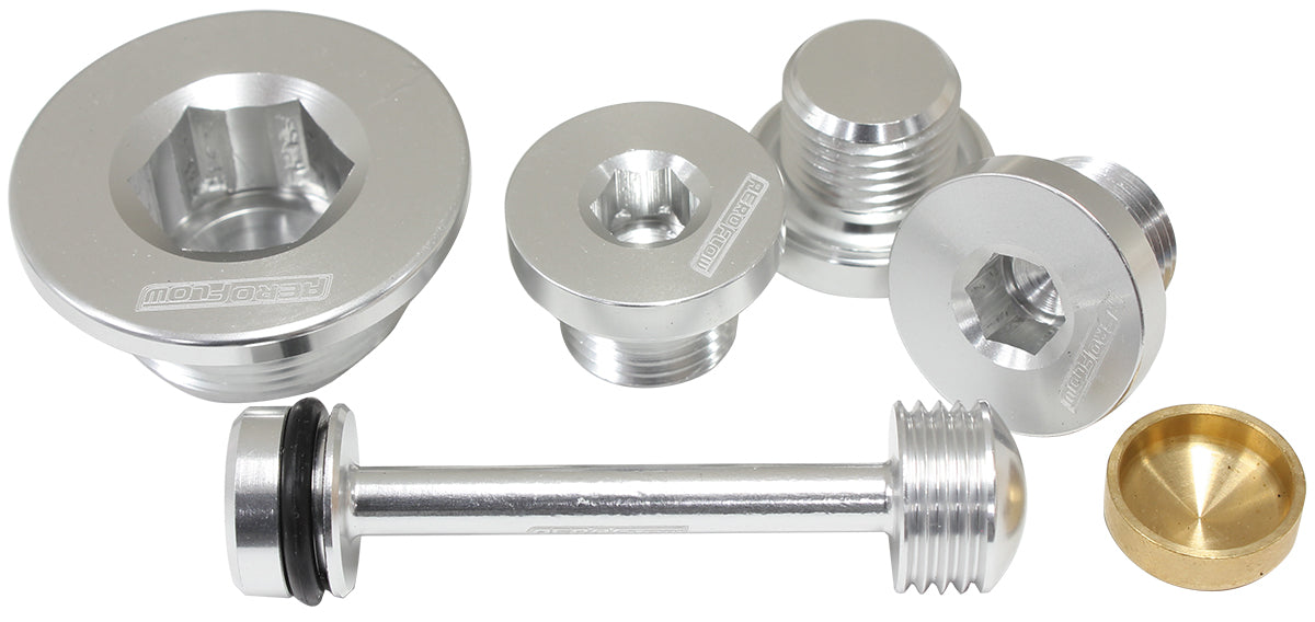 GM LS Welsh Plug Kit With 6061 Barbell Freeze AF64-2125 - Aeroflow