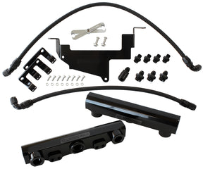 Toyota 86 / Brz Fuel Rail Kit -8ORB Inlets / Outlets Scion AF64-2131BLK - Aeroflow