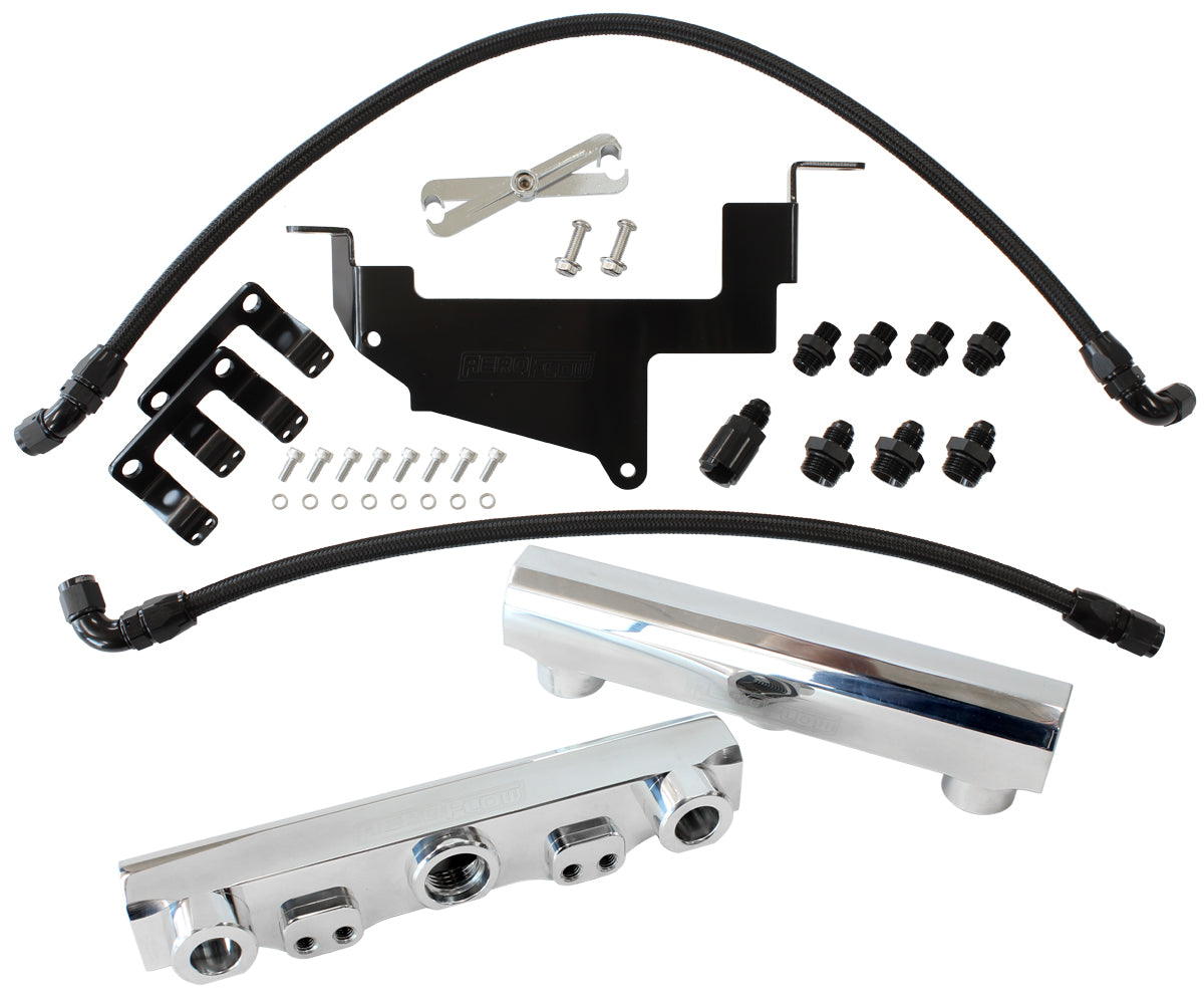 Toyota 86 / Brz Fuel Rail Kit -8ORB Inlets / Outlets Scion AF64-2131P - Aeroflow