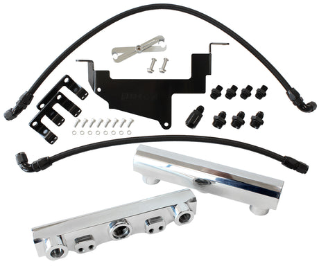 Toyota 86 / Brz Fuel Rail Kit -8ORB Inlets / Outlets Scion AF64-2131P - Aeroflow