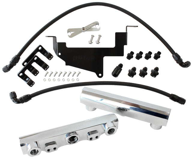 Toyota 86 / Brz Fuel Rail Kit -8ORB Inlets / Outlets Scion AF64-2131P - Aeroflow
