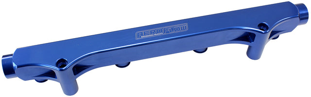 Audi VW 1.8L 20V Fuel Rail -8ORB Inlets / Outlets Blue AF64-2133 - Aeroflow