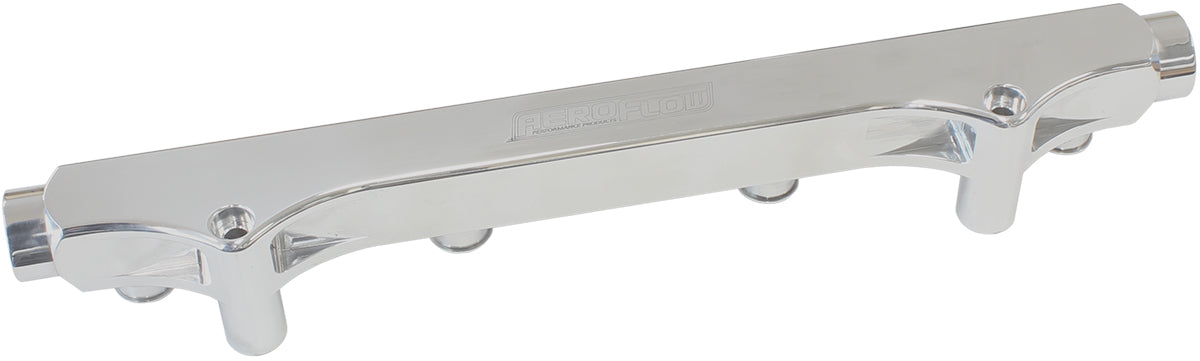 Audi VW 1.8L 20V Fuel Rail -8ORB Inlets / Outlets Polished AF64-2133P - Aeroflow