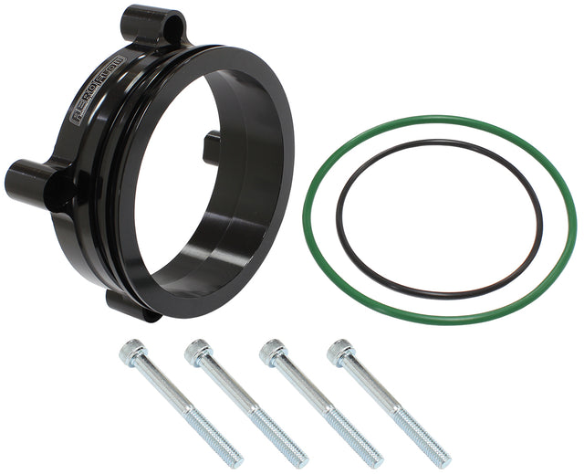 Bosch DBW 74mm Throttle Adapt Intercooler Clamp 3 Inch Black AF64-2138BLK - Aeroflow