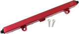 Honda K20 K24 Fuel Rail -8ORB Inlets / Outlets Red AF64-2140R - Aeroflow