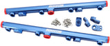 GM LS1 LS2 LS3 Fuel Rail Blue LS6 L76 L99 -8ORB LS AF64-2155 - Aeroflow