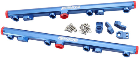 GM LS1 LS2 LS3 Fuel Rail Blue LS6 L76 L99 -8ORB LS AF64-2155 - Aeroflow
