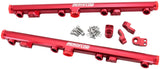 GM LS1 LS2 LS3 Fuel Rail Red LS6 L76 L99 -8ORB LS AF64-2155R - Aeroflow