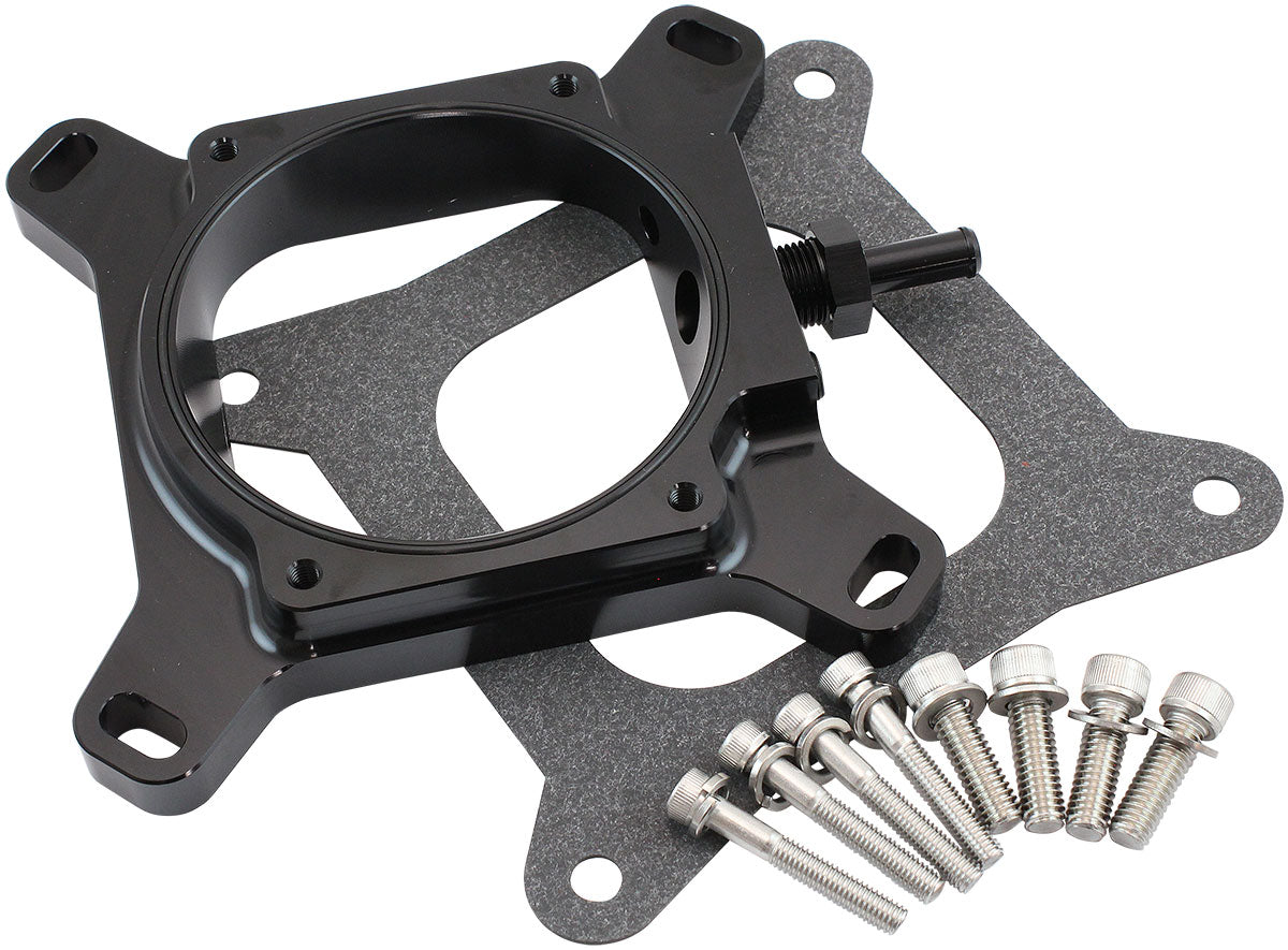 4150 To DBW Throttle Body Adapter Carb 102mm GM LS Square AF64-2159 Blk AF64-2159BLK - Aeroflow